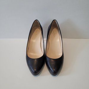 Leather Heels (Size US 7.5) - Black